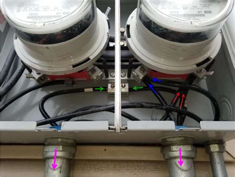 how to connect two electrical panels to one meter box|feed two panels from one meter.